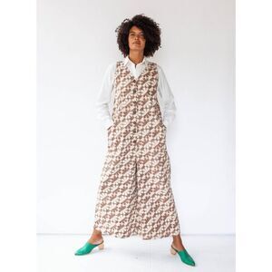 Seek Collective Posta Romper -Cocoa Dahlia print XL